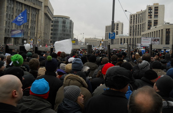 Митинг оппозиции на ак.Сахарова в Москве 24 декабря 2011г.