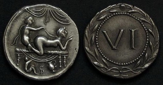 Монеты Древнего Рима: спинтрии